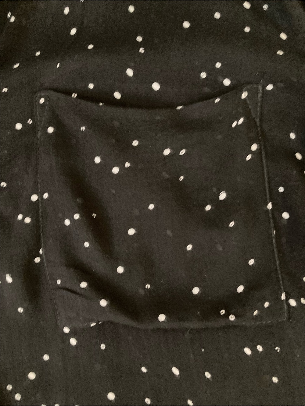 Cloth & Stone by Anthropologie Black Button-Up Shirt with White Dot Print - Picture 6 of 6